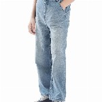 RARE ONES Boys Relaxed Fit Highly Distressed Light Fade Jeans