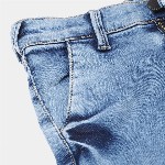 HERE&NOW Boys Blue Slim Fit Mid-Rise Heavy Fade Acid Wash Stretchable Jeans