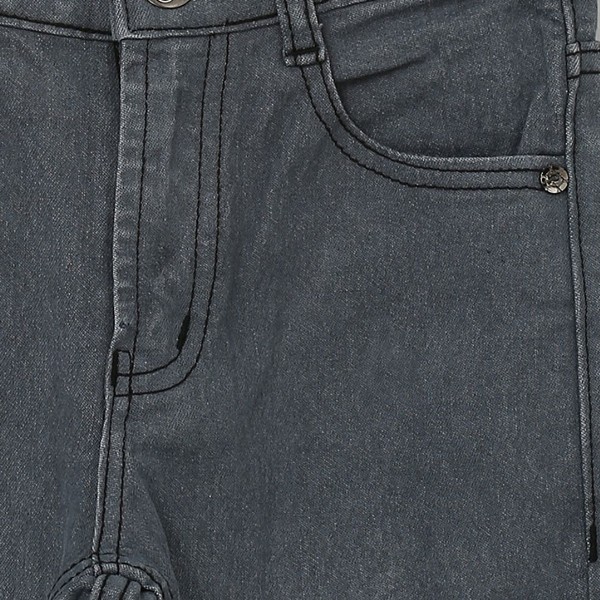 Urbano Juniors Boys Grey Slim Fit Mid-Rise Clean Look Stretchable Jeans