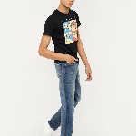 max Boys Cotton Regular Fit Low Distress Heavy Fade Jeans