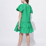 Vero Moda Floral Print Flutter Sleeve Drop-Waist Dress