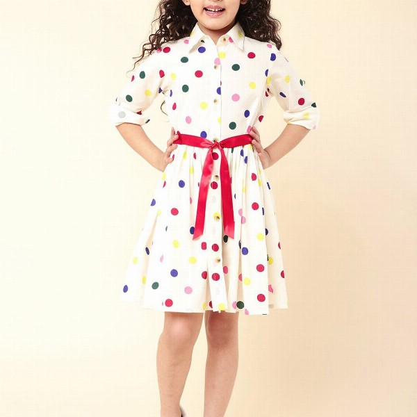 A T U N Cream-Coloured Dress