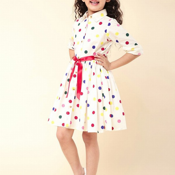 A T U N Cream-Coloured Dress