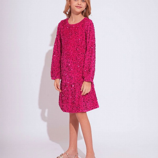 Vero Moda Sequin Embellished A-Line Dress