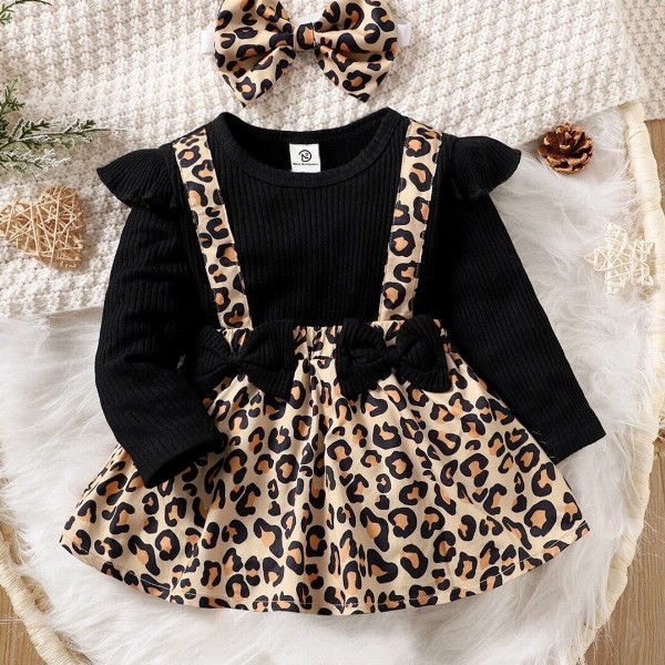 BAESD Animal Printed Fit & Flare Dress