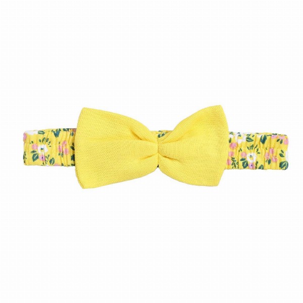 BUMZEE Girls Yellow & White Floral A-Line Dress