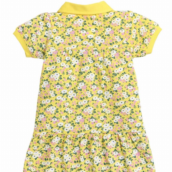 BUMZEE Girls Yellow & White Floral A-Line Dress