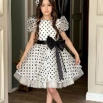 BAESD Polka Dot Printed Fit & Flare Dress