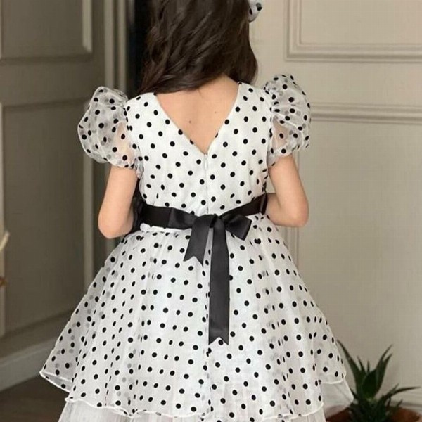 BAESD Polka Dot Printed Fit & Flare Dress