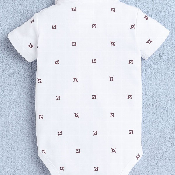 BUMZEE Boys Pure Cotton Printed Leotard With Shorts