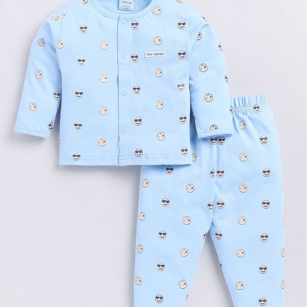 Dollar Boys Round Neck Printed T-shirt with Trousers