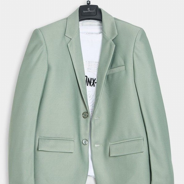 CHARCHIT Boys Self-Design Blazer With T-Shirt