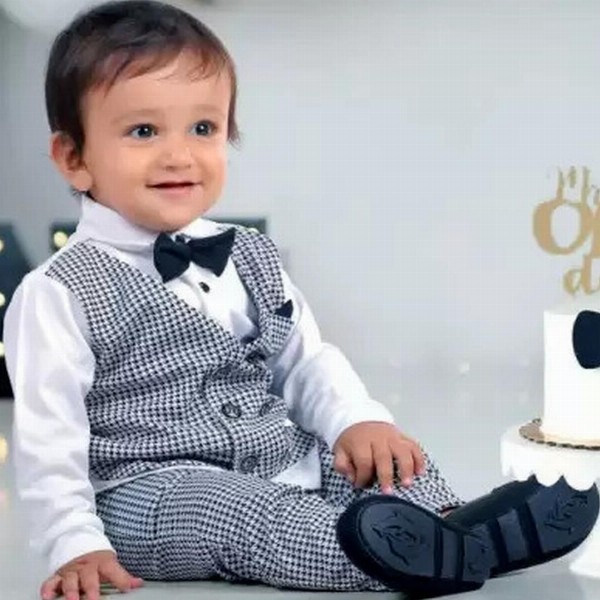 BELLIZA Kids Checked Shirt with Trousers