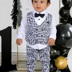 BELLIZA Kids Checked Shirt with Trousers