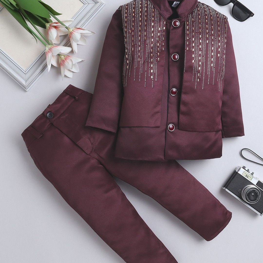 BAESD Boys Embroidered 2-Piec Suits