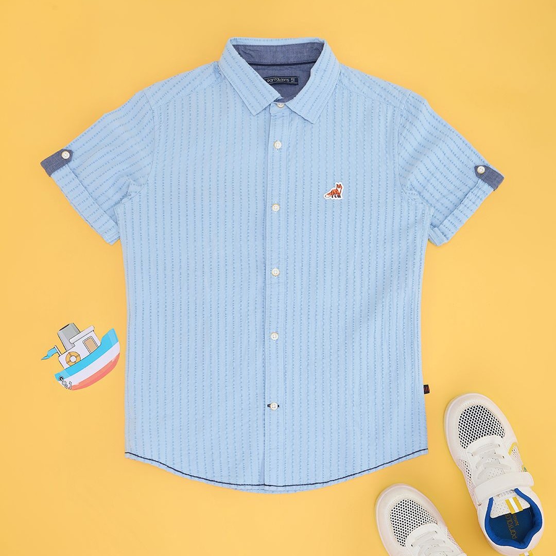 Pantaloons Junior Boys Opaque Party Shirt