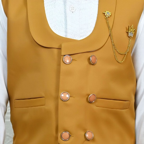 BT DEZINES Boys 3-Pcs Double-Breasted Party Suit