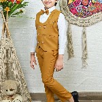 BT DEZINES Boys 3-Pcs Double-Breasted Party Suit