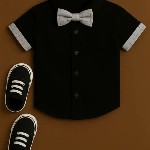 TOGEPI Boys Shirt with Shorts