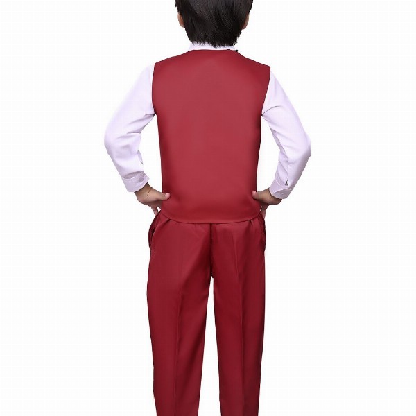 VALUE CREATION Boys Waistcoat Shirt & Trousers 3-Piece Suit