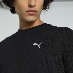 Puma Men Small Logo Brand Logo Embroidered Pure Cotton Short Sleeve T-Shirt