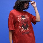 HIGHLANDER Unisex Graphic Printed Dropshoulder Oversized Tshirt