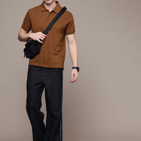 Moda Rapido Men Polo Collar T-shirt