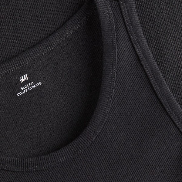 H&M Men Slim Fit Ribbed Vest Top