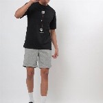 Bewakoof Men Black Printed Oversized T-shirt