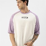 Maniac Raglan Sleeves Typography Printed Oversized T-shirt