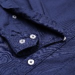 Louis Philippe Jeans Men Navy Blue Regular Fit Solid Casual Shirt