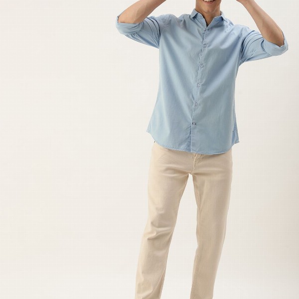 Mast & Harbour Men Standard Opaque Pure Cotton Casual Shirt