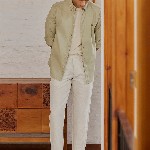 Andamen Premium Dobby Slim Fit Button-Down Collar Cotton Casual Shirt