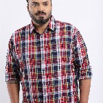 HIGHLANDER Men Plus Size Regular Fit Tartan Checks Casual Shirt