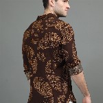 HERE&NOW Abstract Printed Slim Fit Casual Shirt