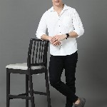 HERE&NOW Men Slim Fit Opaque Casual Shirt