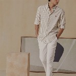 Andamen Men Premium Dobby Full Sleeve Shirt