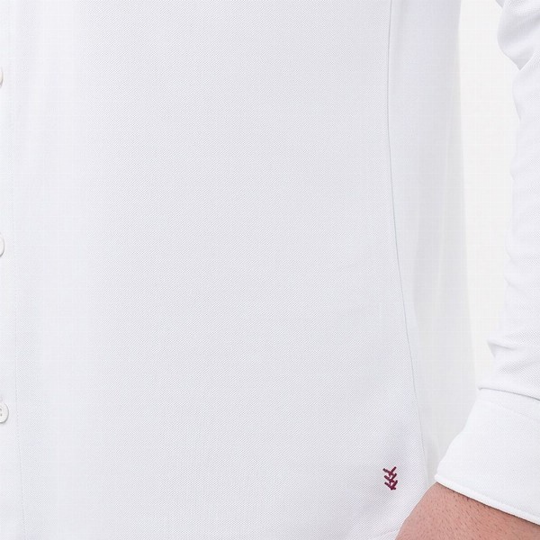 Harfun Men Spread Collar Solid Casual Shirt