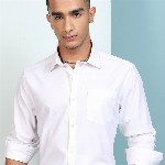 HIGHLANDER Regular Fit Button Down Collar Full Sleeve Satin Shirt