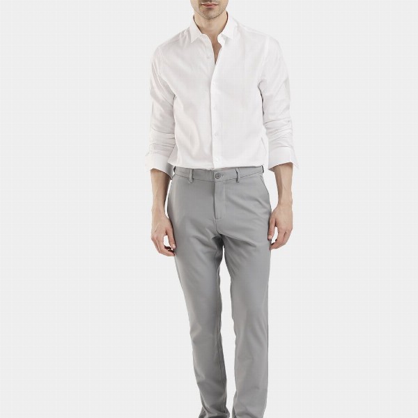 The Collection Spread Collar Long Sleeves Classic Slim Fit Cotton Shirt