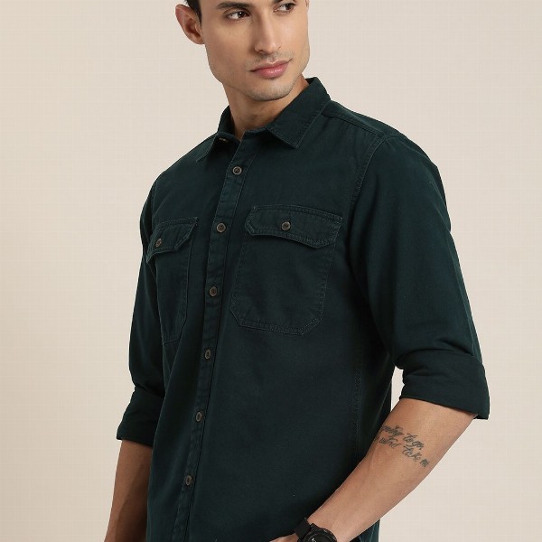 Moda Rapido Solid Casual Shirt