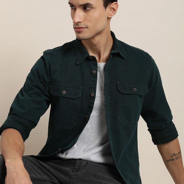 Moda Rapido Solid Casual Shirt