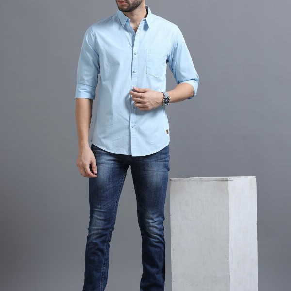 The Roadster Lifestyle Co Pure Cotton Full Sleeve Shirts