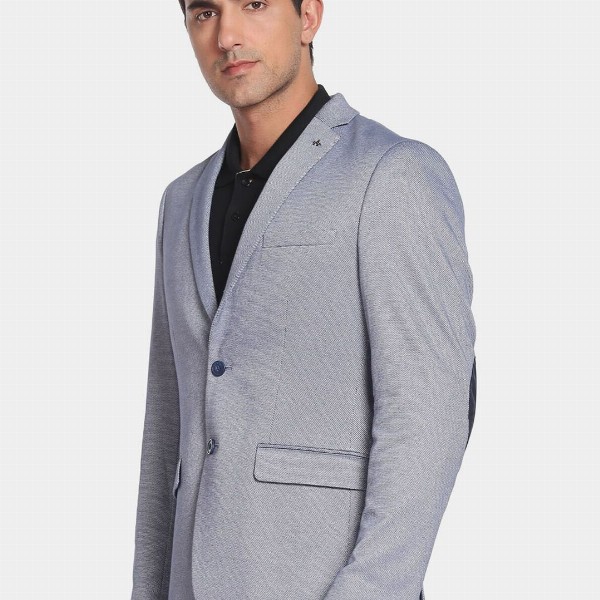 Arrow Men Solid Slim-Fit Single-Breasted Blazer