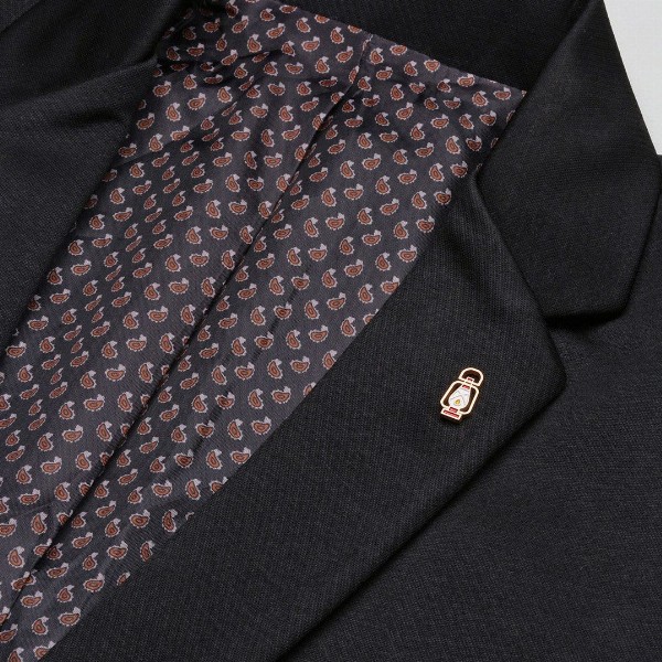 SHOWOFF Self Design Slim Fit Single-Breasted Cotton Blazer