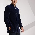 INVICTUS Mandarin Collar Slim Fit Party Bandhgala Blazers