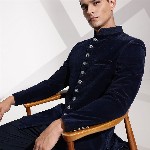INVICTUS Mandarin Collar Slim Fit Party Bandhgala Blazers