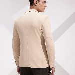 INVICTUS Self Design Slim Fit Textured Single Breasted Semiformal Blazer