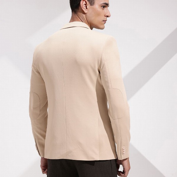 INVICTUS Self Design Slim Fit Textured Single Breasted Semiformal Blazer