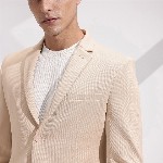 INVICTUS Self Design Slim Fit Textured Single Breasted Semiformal Blazer